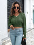 'Aiyana' Cable-Knit Cropped Sweater - Celes Fashion